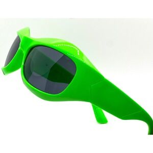 Women Men Sunglasses Fashion Green Frame Shield Retro Running Fishing Sports New